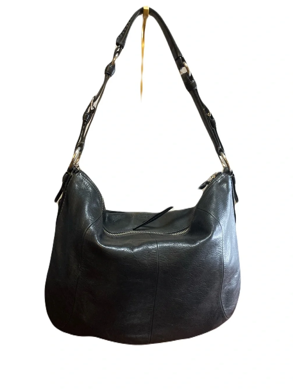 Coach Soho Y2K Hobo Shoulder Bag Soft Grain Leather Black Style 12684 2008 EUC
